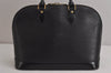 Authentic Louis Vuitton Epi Alma PM Hand Bag Black M40302 LV 6332J