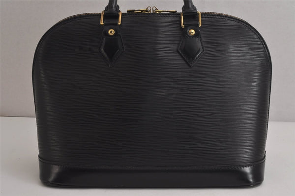 Authentic Louis Vuitton Epi Alma PM Hand Bag Black M40302 LV 6332J