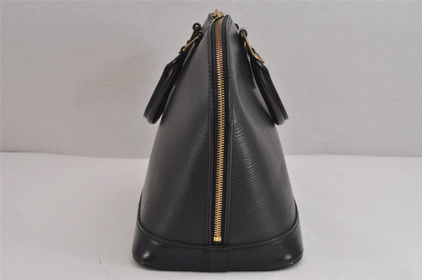 Authentic Louis Vuitton Epi Alma PM Hand Bag Black M40302 LV 6332J