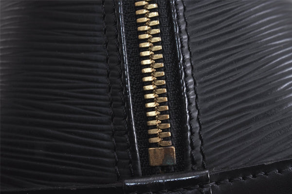Authentic Louis Vuitton Epi Alma PM Hand Bag Black M40302 LV 6332J