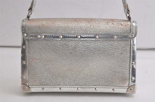 Authentic Louis Vuitton Suhali Emable Shoulder Hand Bag Purse Silver LV 6332K