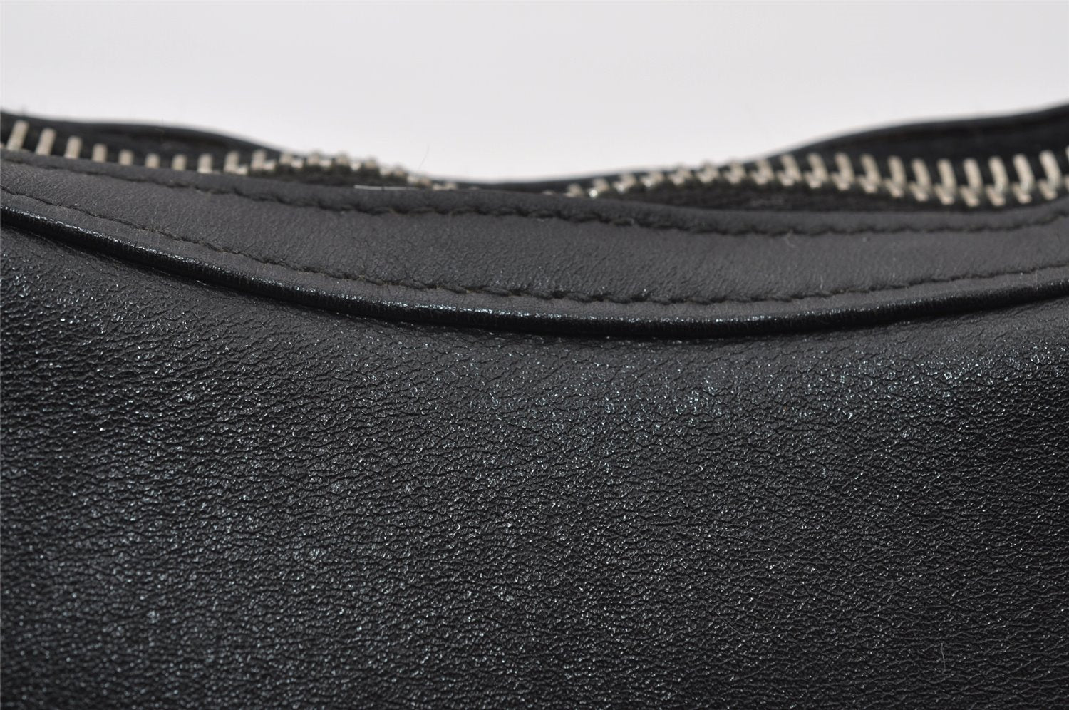 Authentic GUCCI Vintage Shoulder Hand Bag Purse Leather 0013812 Black 6333I