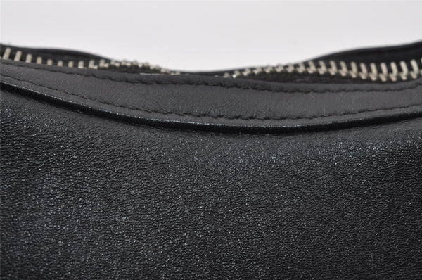 Authentic GUCCI Vintage Shoulder Hand Bag Purse Leather 0013812 Black 6333I