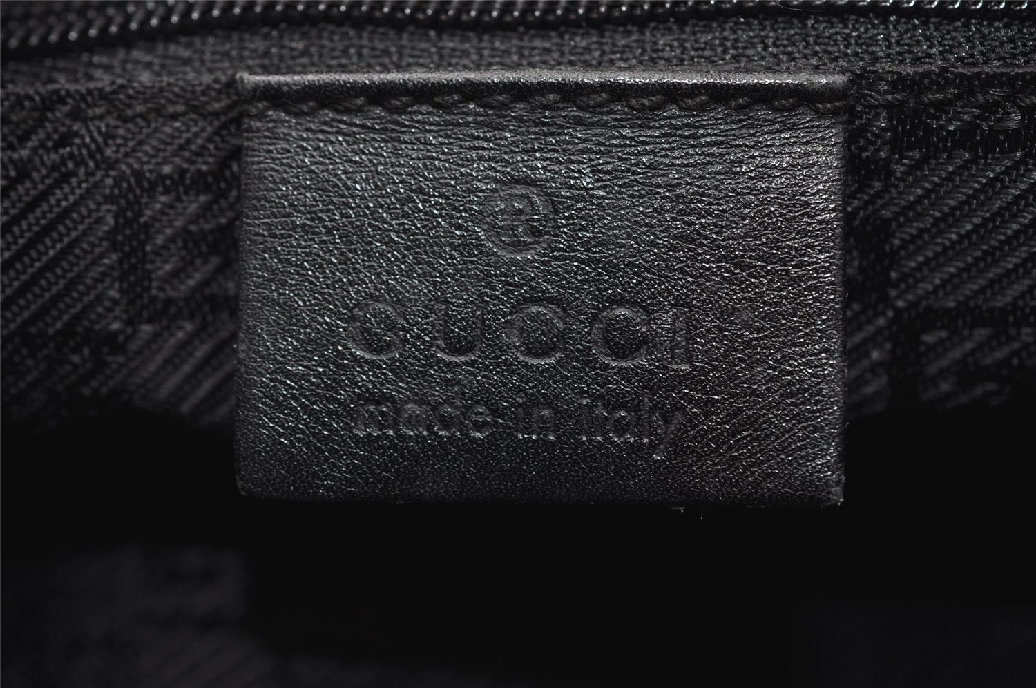 Authentic GUCCI Vintage Shoulder Hand Bag Purse Leather 0013812 Black 6333I