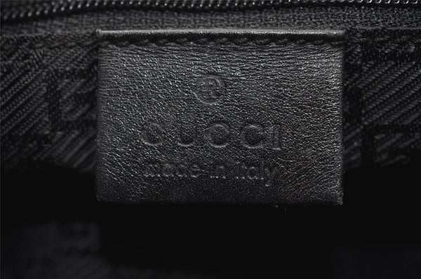 Authentic GUCCI Vintage Shoulder Hand Bag Purse Leather 0013812 Black 6333I