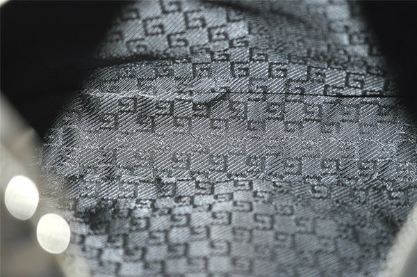 Authentic GUCCI Vintage Shoulder Hand Bag Purse Leather 0013812 Black 6333I