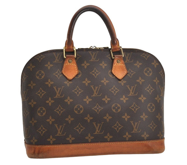 Authentic Louis Vuitton Monogram Alma Hand Bag Purse M51130 LV 6333J