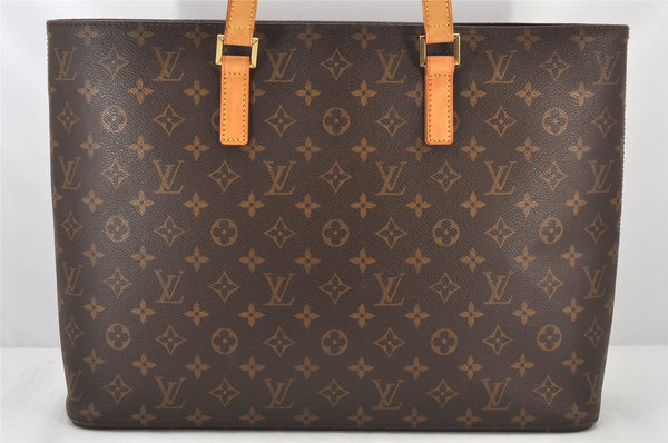 Authentic Louis Vuitton Monogram Luco Shoulder Tote Bag M51155 LV Junk 6333K