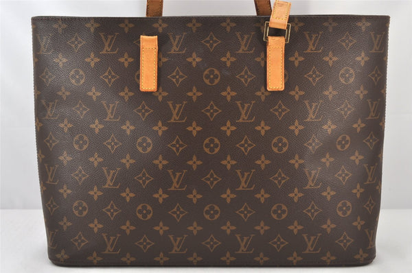 Authentic Louis Vuitton Monogram Luco Shoulder Tote Bag M51155 LV Junk 6333K