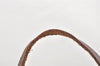 Authentic FENDI Vintage Zucca Folding Tote Hand Bag Nylon Leather Brown 6334K