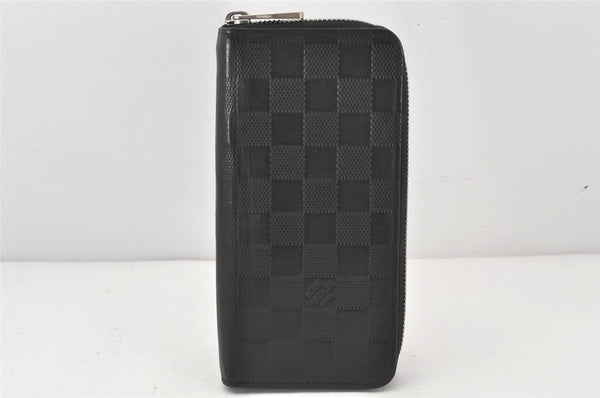 Authentic Louis Vuitton Damier Graphite Portefeuille Vasco N63300 Wallet 6335K