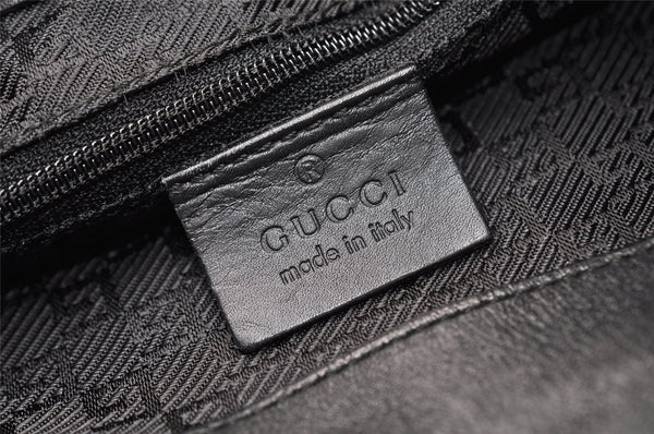 Authentic GUCCI Vintage Shoulder Bag Purse Canvas Leather 0014129 Brown 6337I