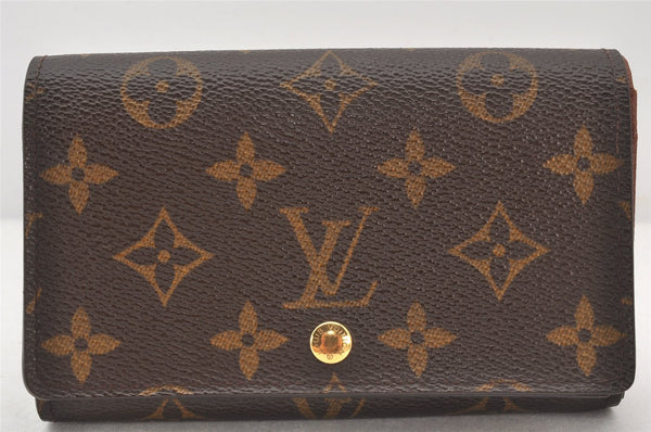 Auth Louis Vuitton Monogram Porte Monnaie Billets Tresor Wallet M61730 LV 6338K