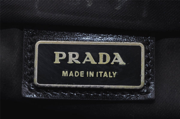 Authentic PRADA Nylon Tessuto Leather Shoulder Cross Body Bag Purse Black 6339I