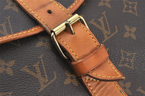 Auth Louis Vuitton Monogram Sac Chasse 2Way Shoulder Boston Bag M41140 LV 6339K