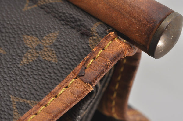 Auth Louis Vuitton Monogram Sac Chasse 2Way Shoulder Boston Bag M41140 LV 6339K