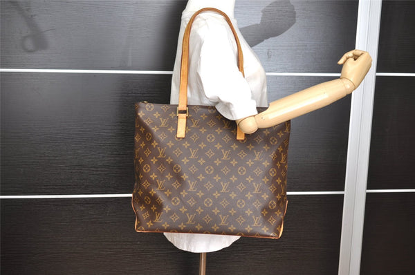 Authentic Louis Vuitton Monogram Cabas Mezzo Shoulder Tote Bag M51151 LV 6340I