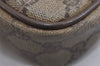 Authentic GUCCI Shoulder Cross Clutch Bag Purse GG PVC Leather Brown Junk 6340J