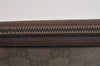 Authentic GUCCI Shoulder Cross Clutch Bag Purse GG PVC Leather Brown Junk 6340J