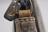 Authentic GUCCI Shoulder Cross Clutch Bag Purse GG PVC Leather Brown Junk 6340J