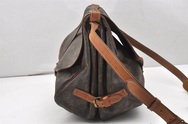 Authentic Louis Vuitton Monogram Saumur 35 Shoulder Cross Bag M42254 LV 6340K