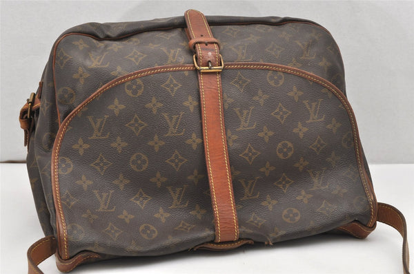 Authentic Louis Vuitton Monogram Saumur 35 Shoulder Cross Bag M42254 LV 6340K