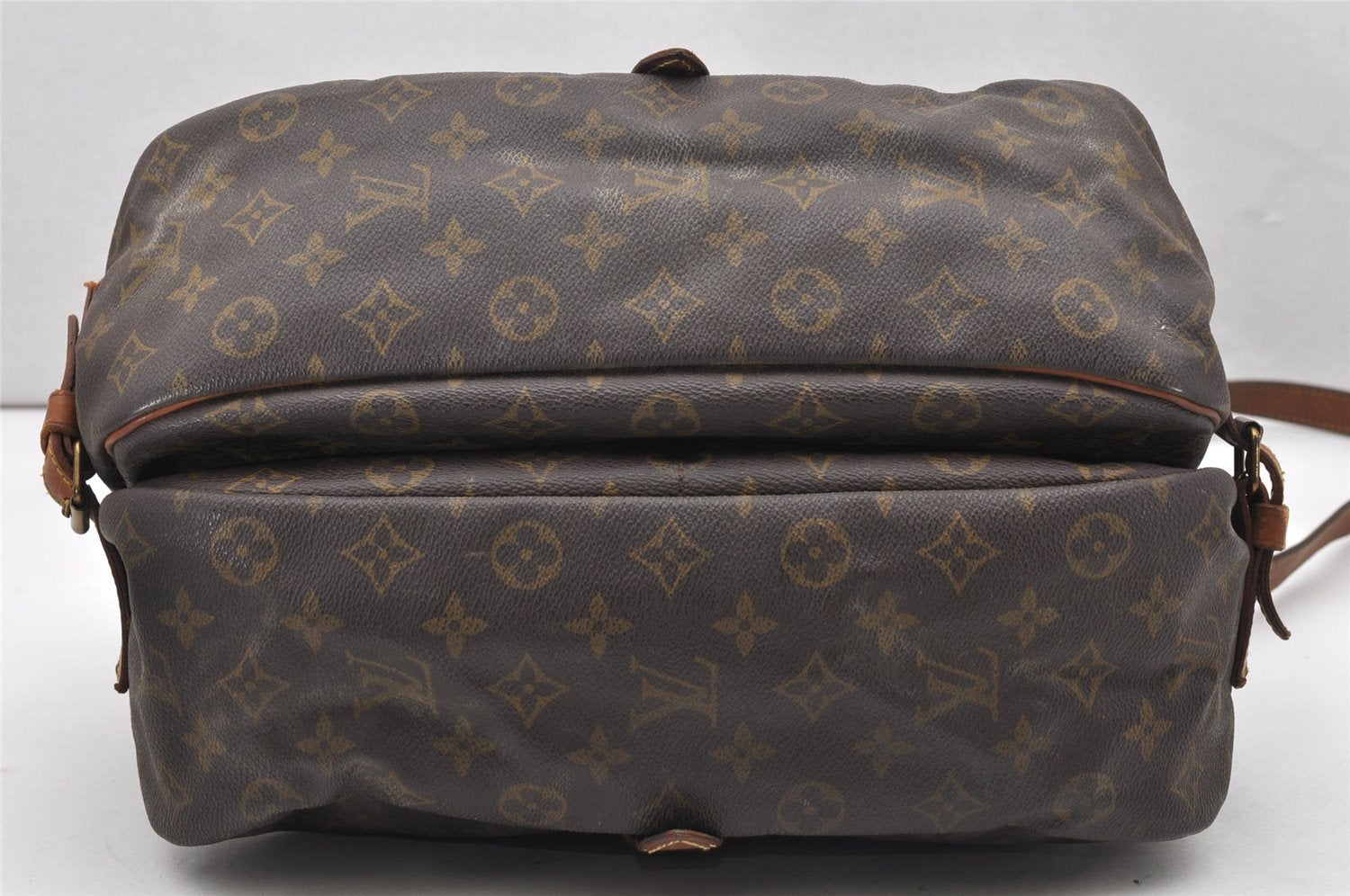 Authentic Louis Vuitton Monogram Saumur 35 Shoulder Cross Bag M42254 LV 6340K