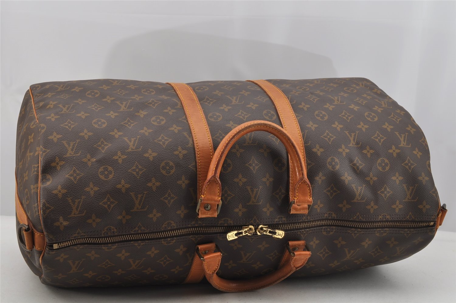 Authentic Louis Vuitton Monogram Keepall Bandouliere 55 M41414 Boston Bag 6341I