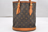 Authentic Louis Vuitton Monogram Bucket PM Shoulder Tote Bag M42238 Junk 6341K