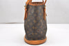 Authentic Louis Vuitton Monogram Bucket PM Shoulder Tote Bag M42238 Junk 6341K