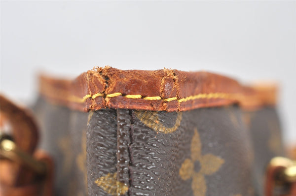 Authentic Louis Vuitton Monogram Bucket PM Shoulder Tote Bag M42238 Junk 6341K