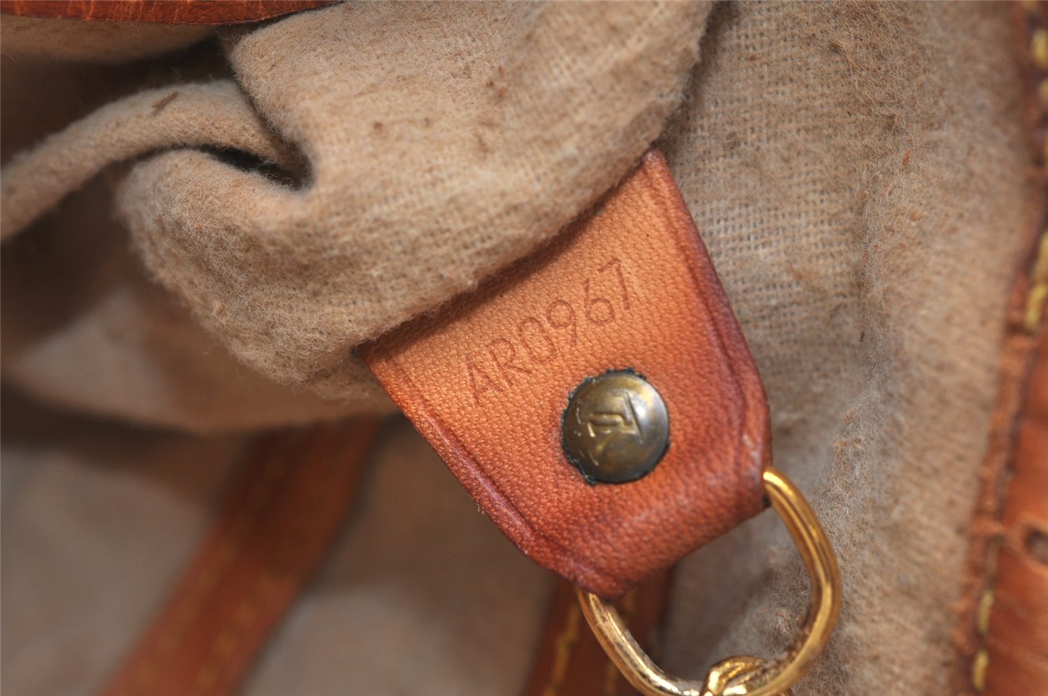 Authentic Louis Vuitton Monogram Bucket PM Shoulder Tote Bag M42238 Junk 6341K