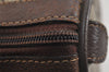 Authentic GUCCI Web Sherry Line Hand Boston Bag GG PVC Leather Brown 6342J