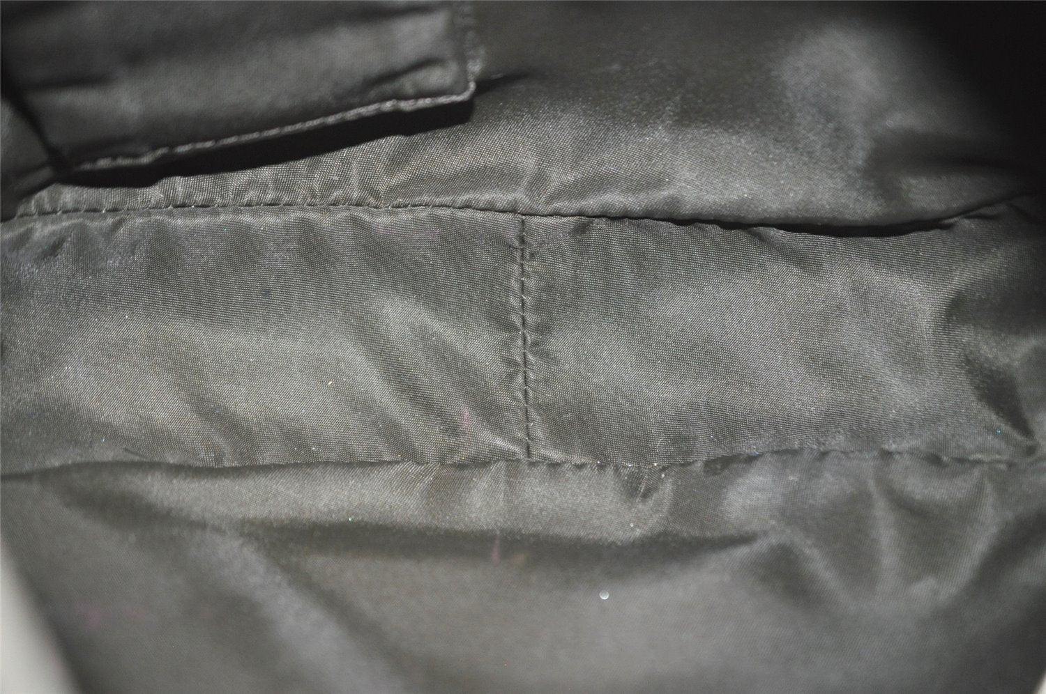 Authentic Christian Dior Trotter Shoulder Hand Bag Nylon Leather Beige CD 6343I