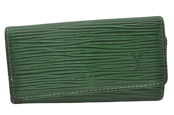 Authentic Louis Vuitton Epi Multicles 4 Key Case Green M63824 LV 6343K