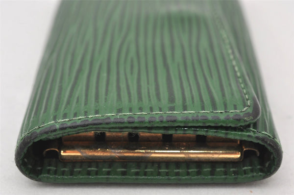 Authentic Louis Vuitton Epi Multicles 4 Key Case Green M63824 LV 6343K