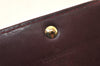 Auth Louis Vuitton Vernis Portefeuille Sarah Wallet Wine Red M93524 LV 6344K