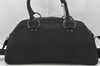 Authentic Christian Dior 2Way Shoulder Hand Bag Canvas Leather Black CD 6345K
