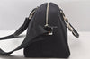Authentic Christian Dior 2Way Shoulder Hand Bag Canvas Leather Black CD 6345K