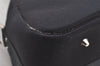 Authentic Christian Dior 2Way Shoulder Hand Bag Canvas Leather Black CD 6345K
