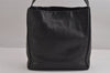 Authentic PRADA Vintage Leather Shoulder Bag Purse Black 6346J