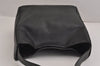 Authentic PRADA Vintage Leather Shoulder Bag Purse Black 6346J