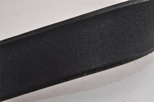 Authentic PRADA Vintage Leather Shoulder Bag Purse Black 6346J