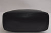 Authentic PRADA Vintage Leather Shoulder Bag Purse Black 6346J
