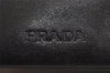 Authentic PRADA Vintage Leather Shoulder Bag Purse Black 6346J