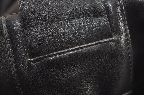 Authentic PRADA Vintage Leather Shoulder Bag Purse Black 6346J