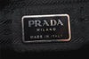 Authentic PRADA Vintage Leather Shoulder Bag Purse Black 6346J