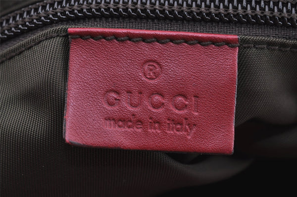 Authentic GUCCI Shoulder Hand Tote Bag GG Canvas Leather 131230 Beige 6347I