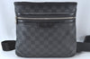 Authentic Louis Vuitton Damier Graphite Tomas Shoulder Cross Bag N58028 LV 6348J