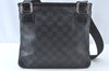 Authentic Louis Vuitton Damier Graphite Tomas Shoulder Cross Bag N58028 LV 6348J